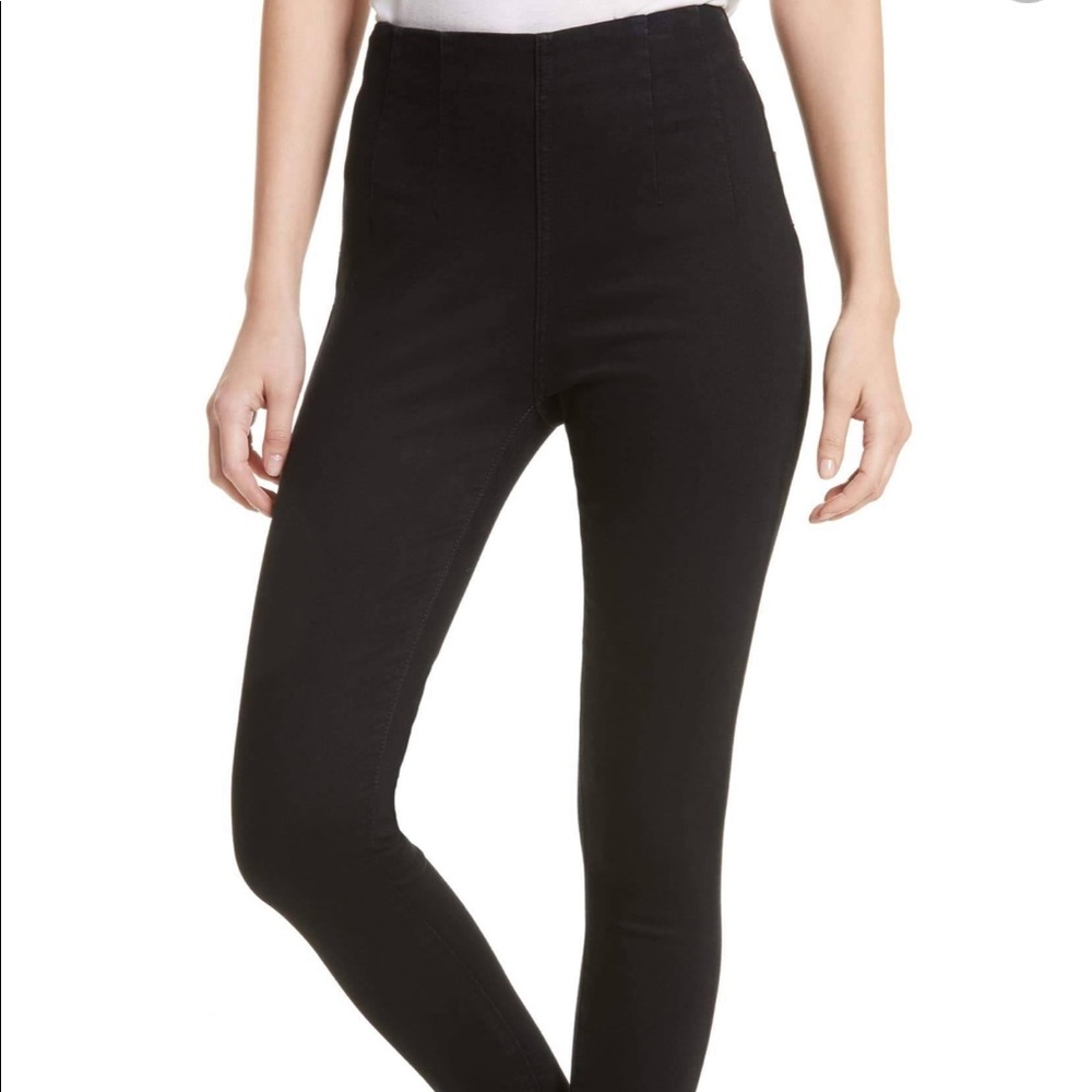 FREE PEOPLE Black Denim High-Rise